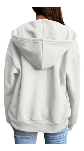 Sudadera De Felpa Con Capucha Lisa Para Mujer, Chamarra HoLG