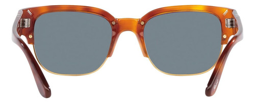 Persol Po3319s Gafas De Sol Cuadradas, Terra Di Azul, 52 Mm