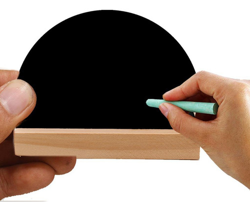 Nuevo 4pcs De Pizarra Con Base De , Mini Pizarra Negra Para