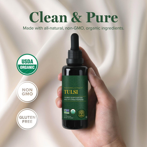 Suplemento Global Healing Organic Tulsi Holy Basil 60 Ml