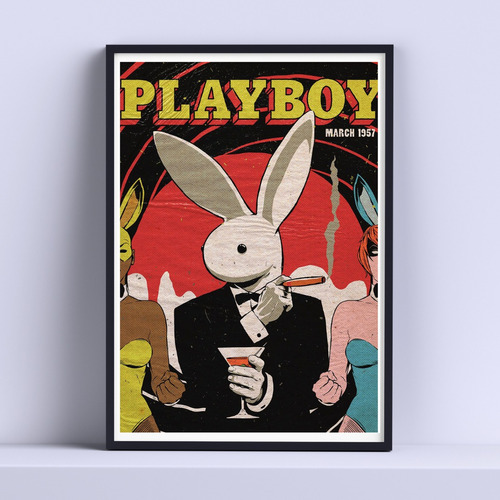 Cuadros Play Boy Portada Retro Deco 30x40cm Listo P Colgar