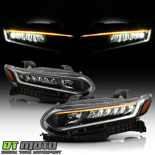 Par Faros Negro Led Drl Honda Accord Ex-l 2019 1.5l