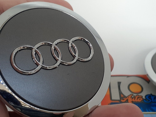 4 Pc Tapa Gris Cubo Rin Audi 69mm A3 A4 A6 A7 A8 Q5 Q7 S4 S5