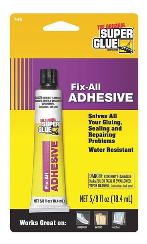 Glue Pack 3 Adhesivo Fix-all Tubo 5 8 Fl Oz