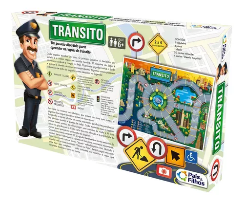 Jogo Tabuleiro Crianças 6 Anos Transito + Pequeno Empresario