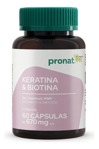 Keratina Y Biotina (60 Caps) Pronat