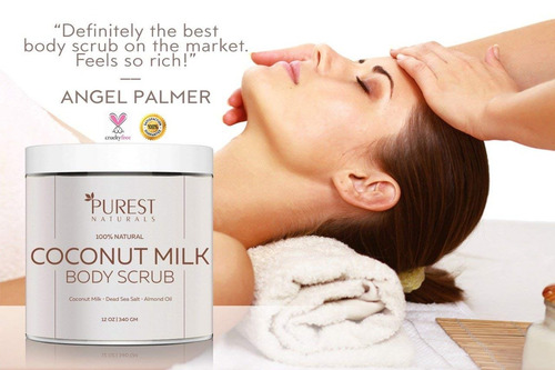 Naturals Más Pura Leche De Coco Exfoliante Corporal Polaco -