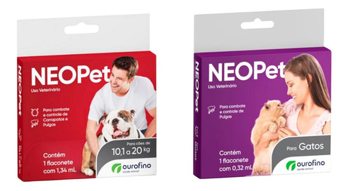 Kit Neopet Cães 10,1kg A 20kg + Gatos Até 8kg Ouro Fino