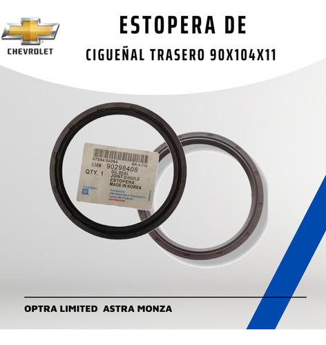 Estopera  Ciguenal Trasera Chev Optra Limited Nubira Tacuma