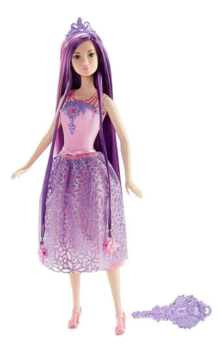 Barbie Dreamtopia De Peinados Mágicos, Princesa Color Purpur