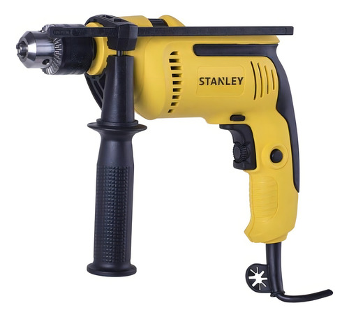 Furadeira de Impacto com Chave VVR Stanley Modelo SDH710KA Furadeira com Motor Potente de 710 watts Ferramenta com Velocidade Ajustável Acompanha Maleta e 5 Brocas 220v