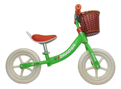 Bicicleta Equilíbrio Infantil Z-rader Kids Aro12 C/ Cesto Vd