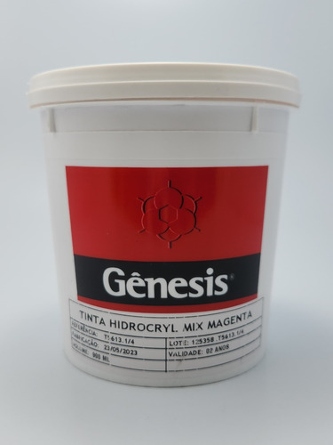 Tinta Serigrafia Hidrocryl Mix Magenta Genesis 900ml