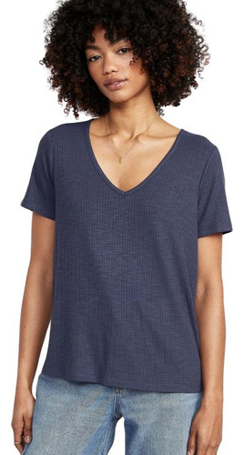 Polera Mujer Old Navy Luxe Cuello En V Gris