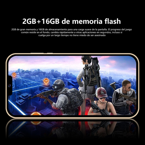 Teléfono Inteligente Barato I14 Pro 6.52 Pulgadas Ram2gb Y Rom16gb Blanco