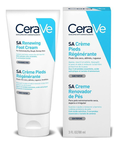 Creme De Pés Sa Renovador Cerave 88ml