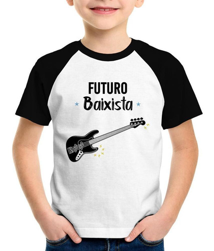 Camiseta Raglan Infantil Futuro Baixista