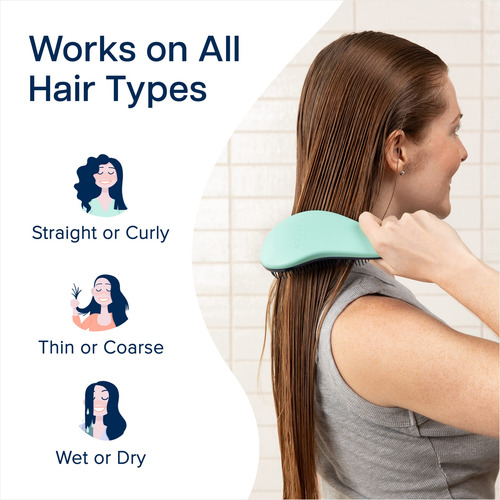 Cepillo Desenredante Para El Cabello Crave Naturals Glide Th