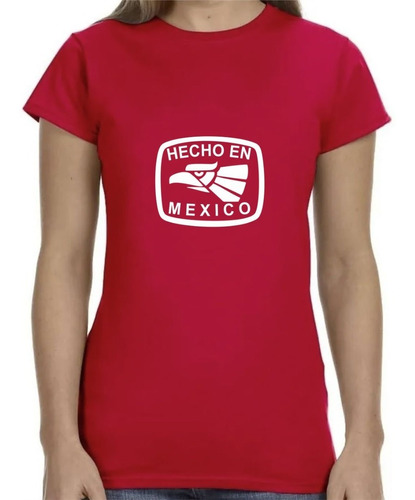 Playera Logo Hecho En México Para Dama