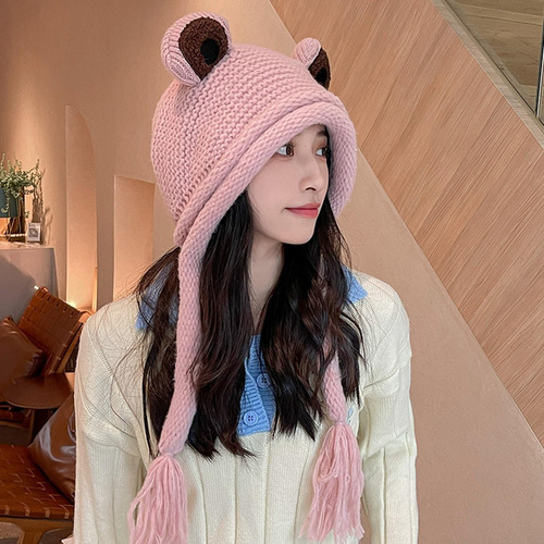 Gorro De Invierno Para Mujer, Gorro De Punto, Gorro De Rana,