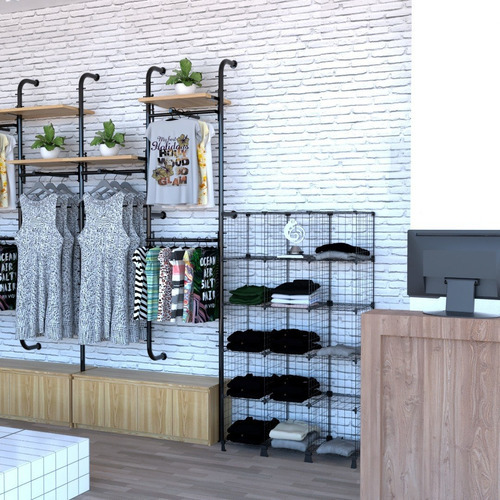 Estante Multiuso Expositor Modular 15 Nichos Profundidade 40 Cor Branco