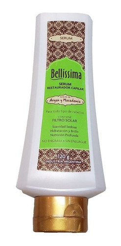 Serum Bellissima Argan Y Macadamia C/filtro Solar X 120gr