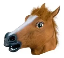 Comprar Máscara De Cavalo Horse Em Látex Fantasia Cosplay Oferta