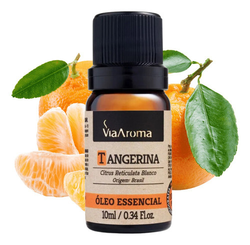 Óleo Essencial Tangerina 100% Natural Puro Via Aroma 10ml