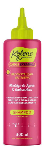 Shampoo Danos Extremos Reconstrução Nutritiva 300ml Kolene