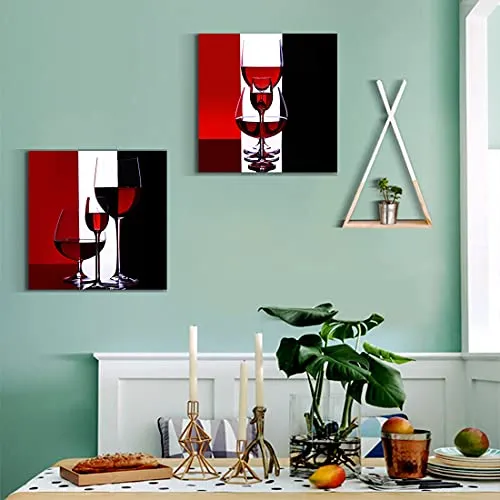 Pinturas Lienzo De Vino Cuadro De Arte Abstracto De Cop...