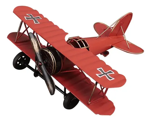 Lot De 2 Avions Métal Rétro – Ornement De Bureau Vintage 10 Cm – Déco Avion Bleu – Cadeau Collectionneur – Modèle Artisanal