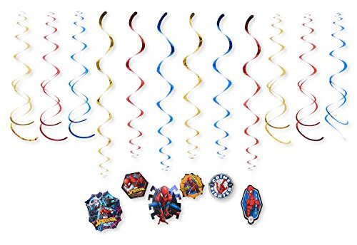 Spider Man Party Supplies Decoraciones Colgantes Fiesta...