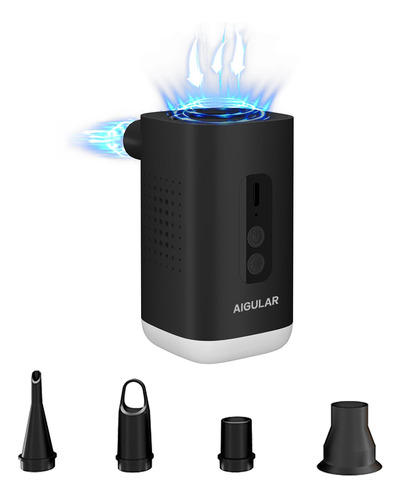 Aigular Mini Bomba De Aire Multiusos Con Luz Led, Anillo De