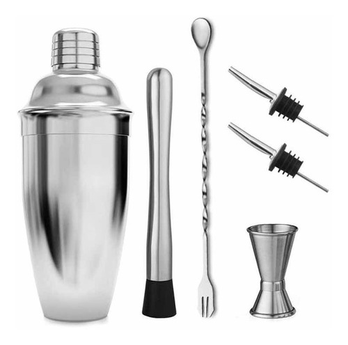 Utensilios De Bar Coctelera 750 Ml Agitador Jigger Boquilla