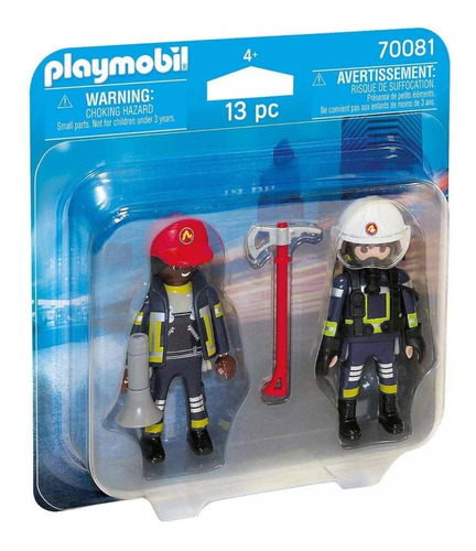 Playmobil Duo Pack 70081 Bomberos Original Mundo Manias