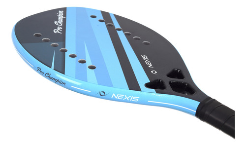 Kit Raquete Beach Tennis Fibra De Carbono Com 3 Bolinhas