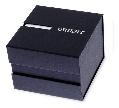 Relogio Orient Masculino Prateado Visor Preto Original