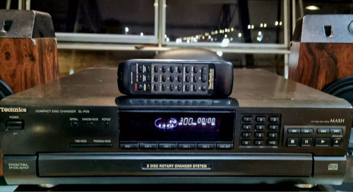 Compact Disc Player Technics Sl-pd5 Cd 5 Discos Cont Remoto (Usado)