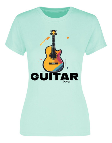 Playera Mujer Guitar Lover - Amante De La Guitarra