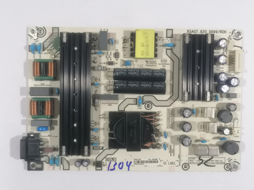 Tarjeta Fuente Hisense 65r6e4 Rsag7.820.9999 #1304 (Usado)