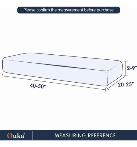 Ouka Funda De Cojín Elástica Para Sofá, Protector De
