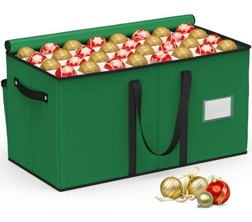 Organizador De Adornos Navideños 128 Piezas Con Divisores Aj