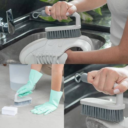 Escova Esfregão Multiuso Limpa Piso Calçado Lavanderia Flow