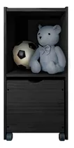 Comprar Baul Organizador Juguetero Cajon Ruedas Comodo 32x40x82 Color Negro