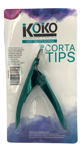 Corta Tips, Acero Inoxidable En Forma Curva Uñas. Koko Nails