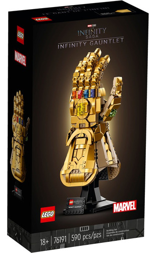 Kit Marvel 76191 Manopla Do Infinito 590 Peças Lego