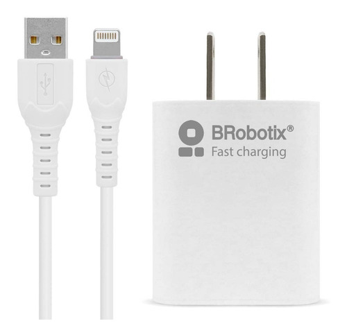 Brobotix Combo Carga Rápida Cargador Usbv3.0+cable Lightning