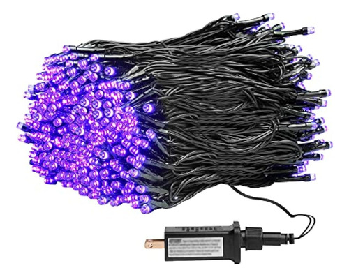 Weillsnow 164ft 500 Led Púrpura Luces Navideñas, 8 Modos Imp