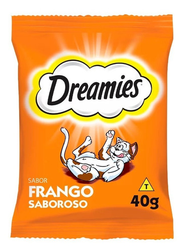 Petisco Dreamies Frango Para Gatos Adultos, 40g