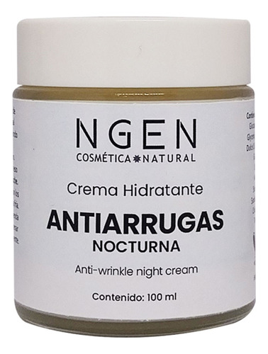 Crema Antiarrugas Nocturna Con Retinol Y Ácido Hialurónico